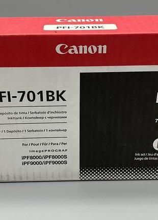 Картридж canon pfi-701bk black - новый, оригинал, упакованный