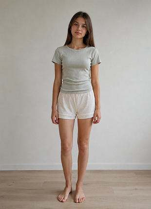Пижама шорты и футболка р. 164/ xxs,xs primark