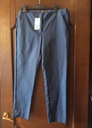 Темно синие брюки pantalon cofin | mango ®| mng basics®