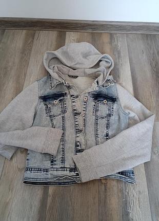 Куртка джинсовая с трикотажными рукавами select97110 eur 38