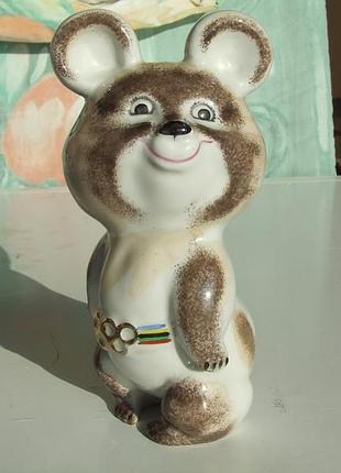 Фарфор олімпійський мішка коростень роз. 17х8 см. 1970-80 роки