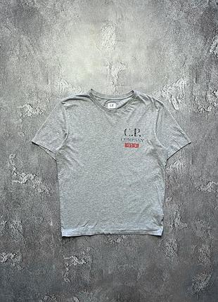Vintage винтажная футболка cp company сп компани casual кэжуал big logo size m размер м