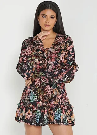 Міні-сукня ted baker hendria з рюшами