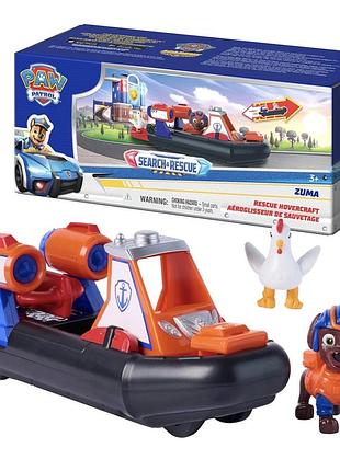 Paw patrol щенячий патруль машинка-катер зума zuma із курочкою ципалетта