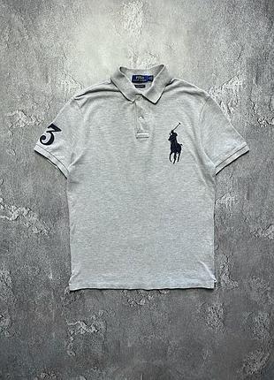 Vintage винтажная футболка поло polo ralph lauren поло ральф лаурен big pony size m размер м