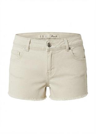 Бежевые джинсовые шорты denim co с необработанным краем, размер 36 (eu) / 8 (uk)
