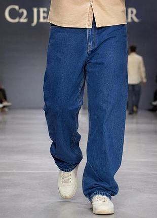 Джинси чоловічі c2 jeanswear сині 3xl бавовна