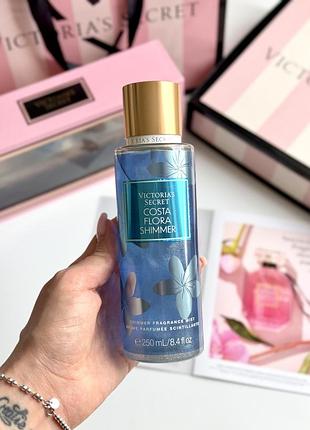 Спрей для тіла з шиммером costa flora victoria’s secret