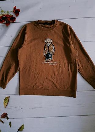 Рідкісна преміальна кофта світшот чоловічий polo ralph lauren bear (оригінал)