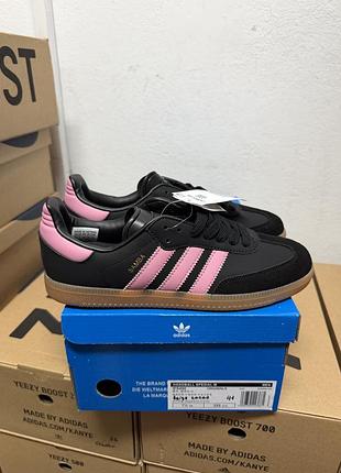 Кросівки аdіdаs samba black pink / адідас чорно рожеві 36 37 38 39 40