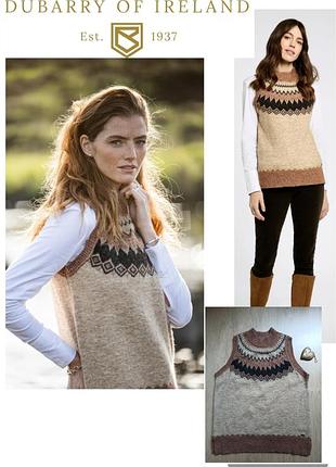 Dubarry of ireland, класична жилетка, візерунок fair isle