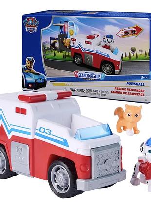 Paw patrol щенячий патруль пожежна машинка маршал marshall з котиком