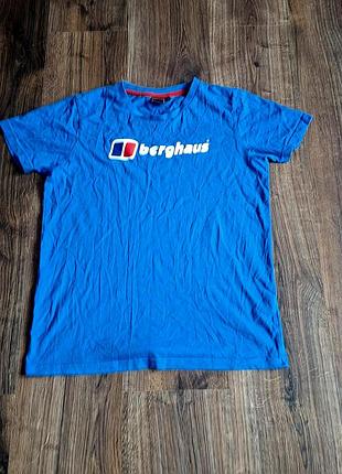 Женская уникальная футболка berghaus с большим лого оригинал