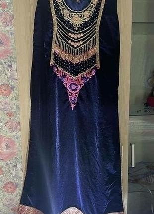 Велюровый сарафан восточное платье
