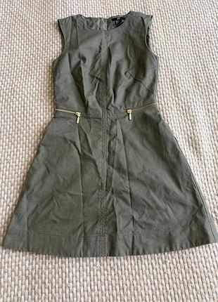Жіноча сукня кольору хакі h&m, розмір eur 34