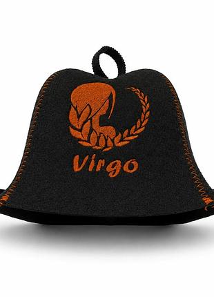 Банная шапка luxyart "virgo" фетр черный (lx-364)