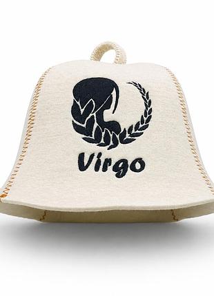 Банная шапка luxyart "virgo" натуральный войлок белый (lx-363)