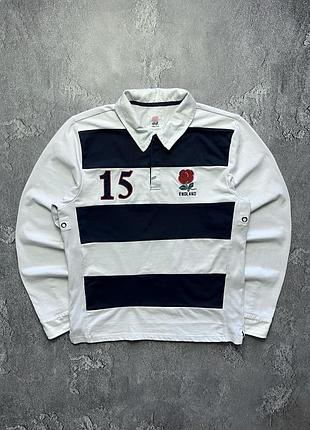 Vintage винтажное регби england #15 англия big logo striped в полоску size xl размер хл