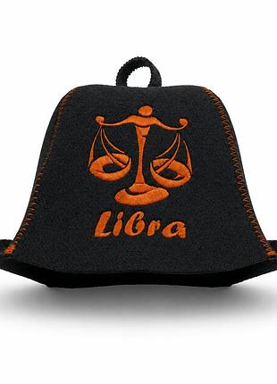 Лазнева шапка luxyart "libra" фетр чорний (lx-367)