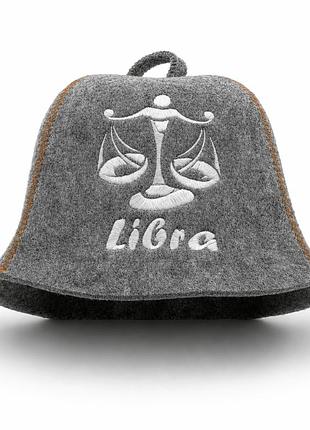 Банная шапка luxyart "libra" натуральный войлок серый (lx-365)