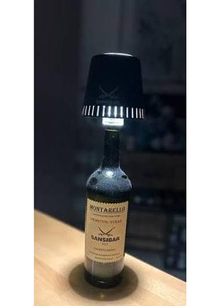 Аккумуляторный светодиодный светильник на горлышке винной бутылки sansibar led-akku-flaschenleuchte