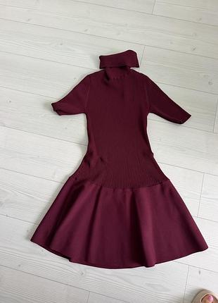 Плаття michael michael kors ribbed turtleneck flare dress