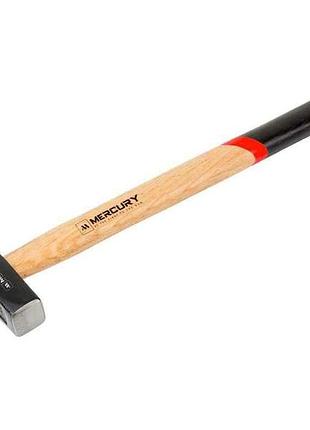 Молоток деревяна ручка 300г слюсарний n-09-103 тм mercury