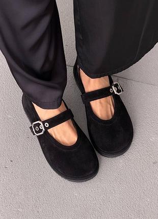 Розпродаж 🔥 анатомічні балетки barefoot  натур замш чорні 36р