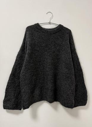 Мохеровый свитер джемпер h&m premium