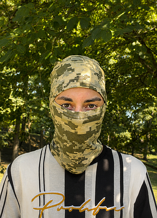 Балаклава тактична спортивна чорна, піксель, олива нова» 2