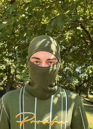 Балаклава тактична спортивна чорна, піксель, олива нова» 3