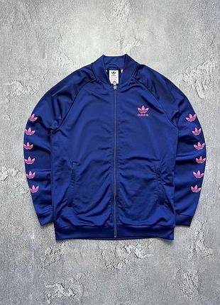 Vintage винтажная женская олимпийка adidas адидас big logo size l размер л