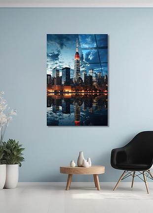 Картина на стекле novellaprint "ночное отражение" 30х45см (pic-355-00)
