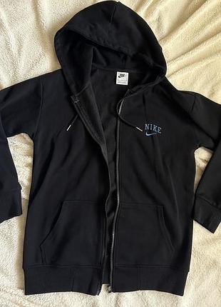 Чорна кофта nike на блискавці (копія)