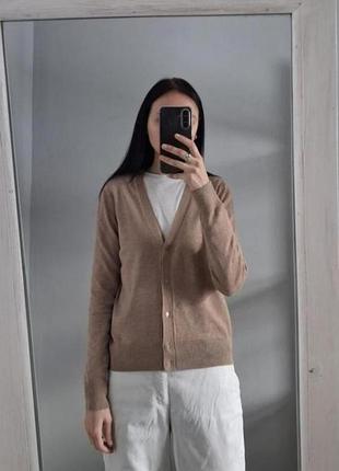 Кардиган жіночий коричневий на гудзиках h&m