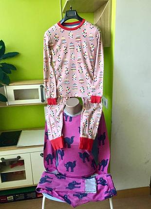 Набор из двух хлопковых пижам mini boden/next для девушек 10-12 лет/ 152 см