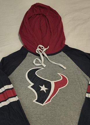 Team -nfl houston texans women`s colorblock hoodie - жіноче худі з капюшоном нфл х'юстон тексанс - м