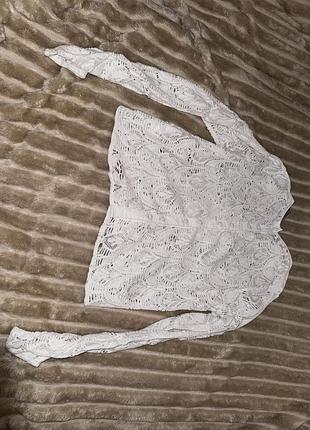 Мереживна блуза / кофта marks & spencer (limited edition), розмір m (38 / 10)