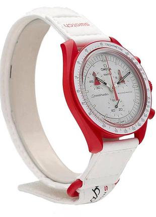 Наручные часы swatch x omega moonswatch mission to mars so33r100