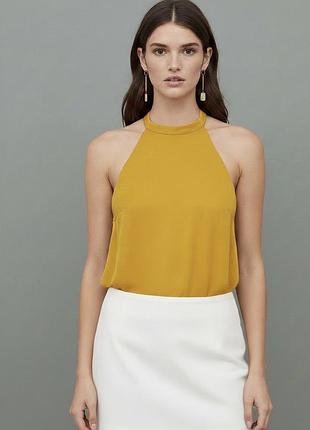 Боді нове h&m топ-боді однотонний гірчичний