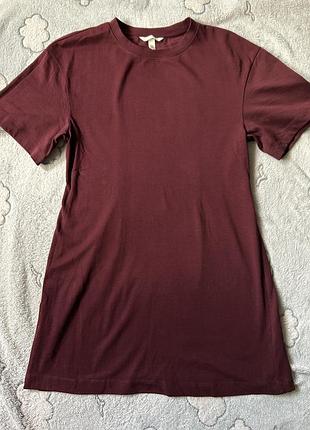 Коротка сукня жіноча h&m бордова, розмір m