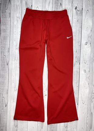 Жіночі спортивні штани nike червоні кльош спортивки найк вінтаж adibreak7 фото