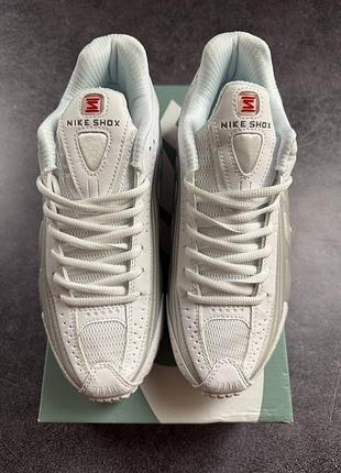 Nike shox r4 white 8