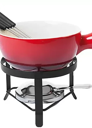 Набор для фондю brinox conjunto para fondue vermelho 21 см б.у. идеальное состояние