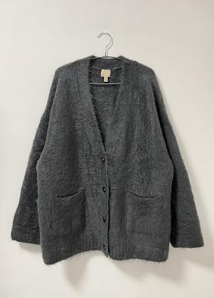 Шикарний мохеровий кардиган h&amp;m premium
