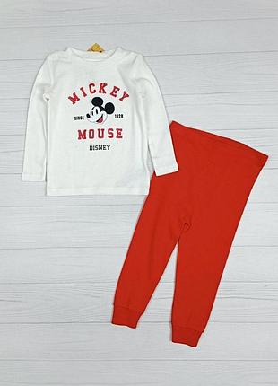 Пижама на мальчика микки маус primark 86 красная арт 5886