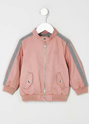 Детская классная курточка бомбер river island на 0-3мес
