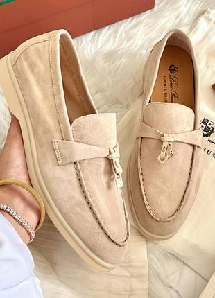 Лофери l*r* p*a*a prem*um beige арт 29001