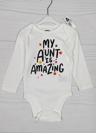Боді дитяче old navy 12-18 міс біле (3232)