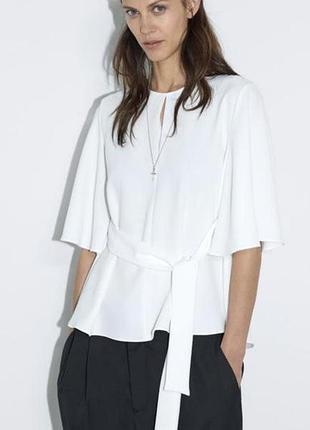 Блуза zara з завʼязками
